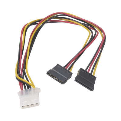 Cable Doble de Corriente SATA / Compatible con DVR's epcom / HIKVISION