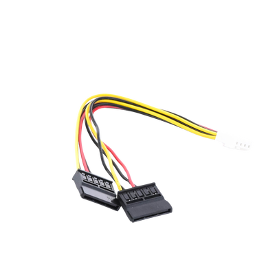 Cable Doble de Corriente SATA / Compatible con DVR´s epcom y HIKVISION / 15 cm de Longitud