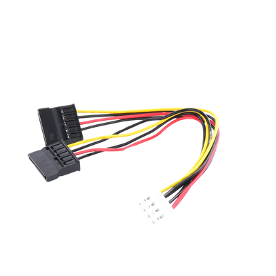 Cable Doble de Corriente SATA / Compatible con DVR´s epcom y HIKVISION / 15 cm de Longitud