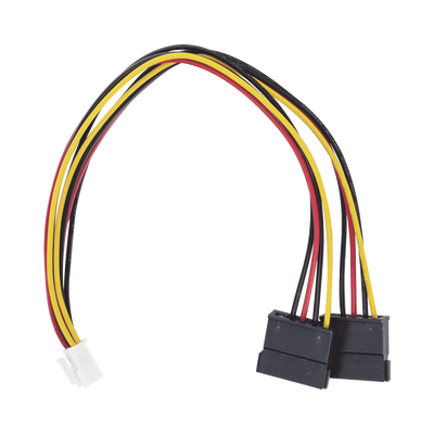 Cable Doble de Corriente SATA / Compatible con DVR's epcom / HIKVISION / 25 cms de Longitud