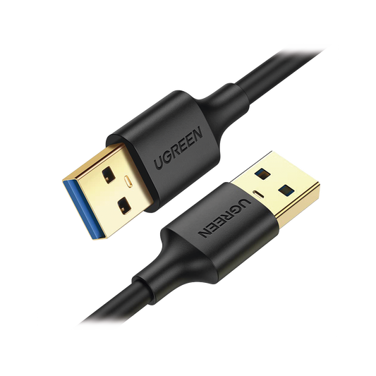 Cable USB-A 3.0 a  USB-A 3.0 / 1 Metro / Macho a Macho / Conector Niquelado / Núcleo de Cobre Estañado / Blindaje Múltiple / Velocidad 5Gbps / No Requiere Controlador / Compatible con USB2.0 Y USB 1.1