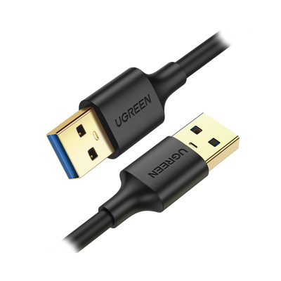 Cable USB-A 3.0 a  USB-A 3.0 / 2 Metros / Macho a Macho / Conector Niquelado / Núcleo de Cobre Estañado / Blindaje Múltiple / Velocidad 5Gbps / No Requiere Controlador / Compatible con USB2.0 Y USB 1.1