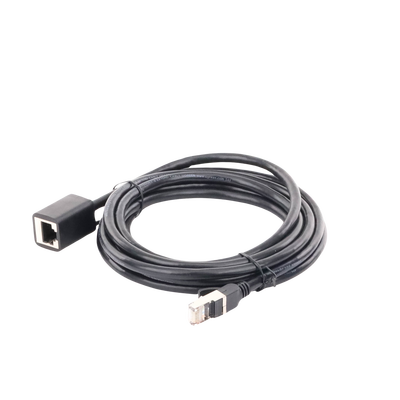 Cable de Extensión Cat6 RJ45 F/UTP / Macho a Hembra / 3m / Método de conexión 568B / Velocidad de transmisión 1000Mbps / Ancho de banda del canal 250MHz /Caja de Cobre / Negro