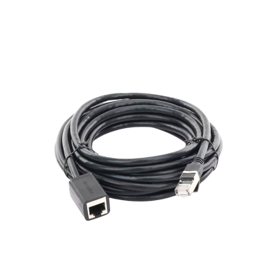 Cable de Extensión Cat6 RJ45 F/UTP / Macho a Hembra / 5m / Método de conexión 568B / Velocidad de transmisión 1000Mbps / Ancho de banda del canal 250MHz /Caja de Cobre / Negro