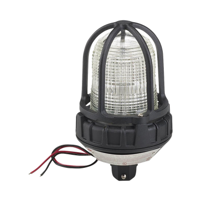 Luz de advertencia LED para ubicaciónes peligrosas, montaje tipo tubo, 24 VCD, LED color Claro