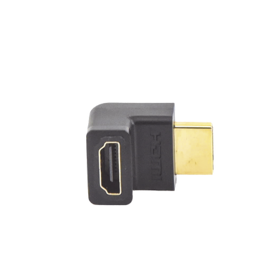 Adaptador HDMI de 90 Grados Macho a Hembra / Hacia Arriba / HDMI 2.0  4K@60Hz / Proporciona Flexibilidad Sin Doblar los Cables HDMI