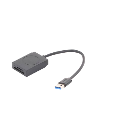 Lector de tarjetas USB-A 3.0 a MicroSD (TF) / SD | 5Gbps | Soporta hasta 2TB | Soporta Windows/Mac OS/Linux/Android | Lectura de Tarjetas Simultánea | No Requiere Controlador | Cable de 15cm.