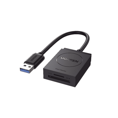 Lector de tarjetas USB-A 3.0 a MicroSD (TF) / SD | 5Gbps | Soporta hasta 2TB | Soporta Windows/Mac OS/Linux/Android | Lectura de Tarjetas Simultánea | No Requiere Controlador | Cable de 15cm.