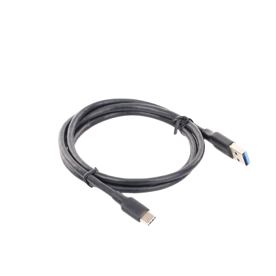 Cable USB-A a USB-C | 1 Metro | Carga y Sincronización de Datos | Carga Rápida 60W | Datos 5 Gbps | QC 3.0/2.0 | FPC | AFC | Protección Integrada | Duradero y Flexible| Caja ABS | Cubierta de TPE | Color Negro | 2 años de Garan