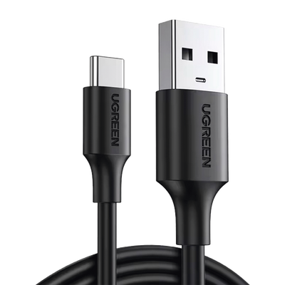 Cable USB-A a USB-C | 2 Metros | Carga y Sincronización de Datos | Carga Rápida 60W | Datos 5 Gbps | QC 3.0/2.0 | FPC | AFC | Protección Integrada | Duradero y Flexible| Caja ABS | Cubierta de TPE | Color Negro | 2 años de Gara