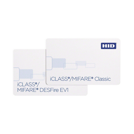 Tarjeta DUAL iClass + Mifare/ PVC Compuesto/ Garantía de por Vida
