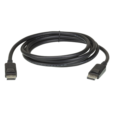 Cable DisplayPort | Longitud 2m | Alta definición | Hasta 8K | HDR Dinámico | 32 canales de audio digital | Pestañas de seguridad con botón de liberación