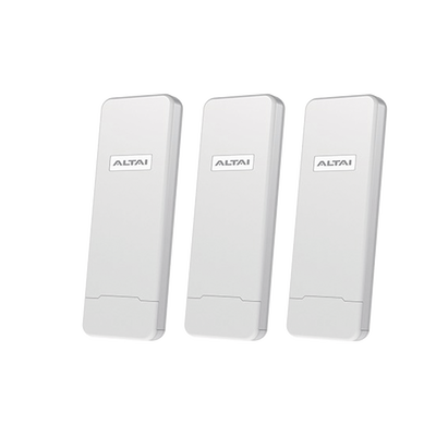 Paquete de 3 Puntos de Acceso C1N Super Wi-Fi  en 2.4 GHz , Con Antenas Integradas Sectorial de 70°, Alta Sensibilidad, Hasta 300 m a un Smartphone, Antena de 10 dBi, Soporta Fichas-Vouchers