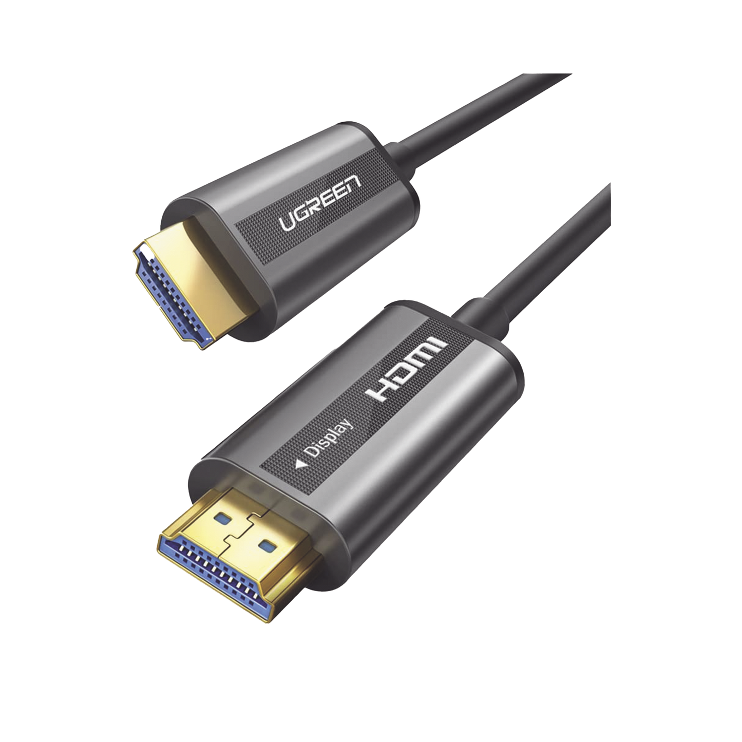 Cable HDMI de 50 Metros por Fibra Óptica 4K@60Hz / Fibra de 4 núcleos + Cobre estañado de 7 núcleos / Compatible con HDMI 2.0 / Alta velocidad 18 Gbps / 3D / HDR / Caja de Aleacion Zinc / Premium