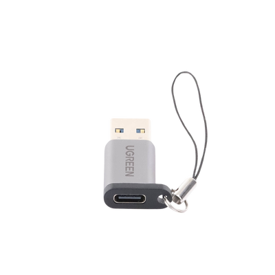 Adaptador USB 3.0 Macho a USB-C 3.1 Tipo C Hembra |Carga y Sincronización de Datos | Admite Corriente de 3A | Transferencia de hasta 5 Gbps | Amplia Compatibilidad | Chip VL160 | Caja de Aluminio | Color Gris