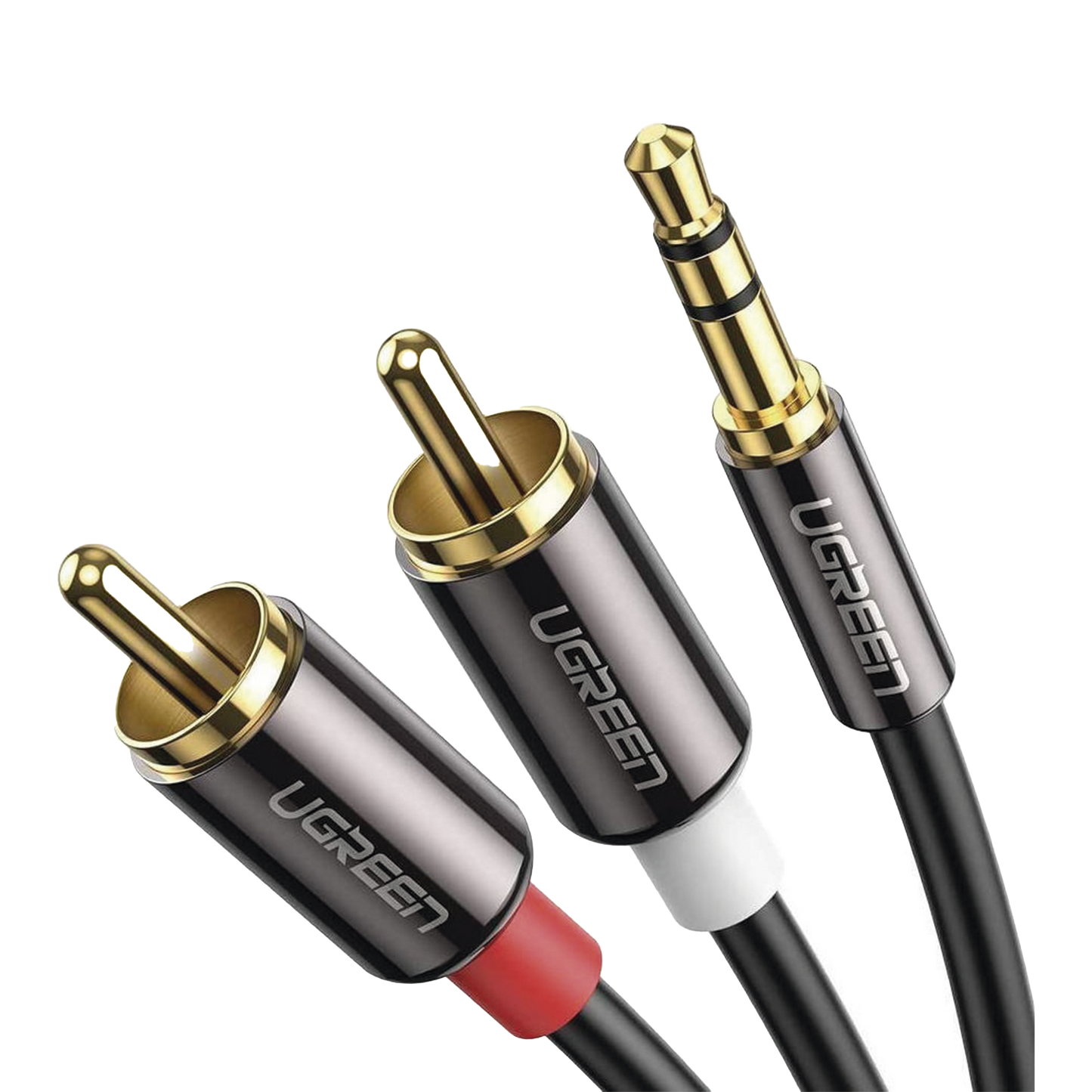 Cable Audio Premium Jack 3.5mm a 2 RCA / 10 Metros / Flexible / Doble Blindaje / Transferencia de Audio sin Pérdidas / Caja de Aleación de Cobre / Amplia Compatibilidad / Diseño Duradero.