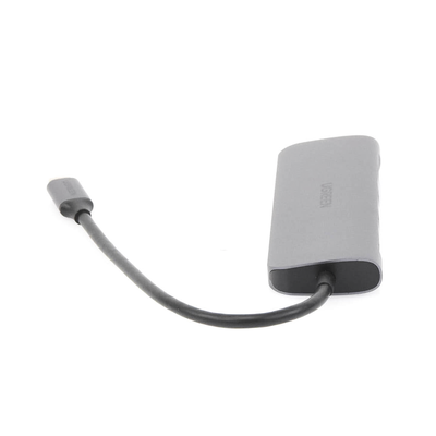 HUB USB-C Multipuertos / HDMI 4K@30Hz  / 3 Puertos USB-A 3.0 / Lector Tarjeta SD+TF (Uso Simultáneo) / 6 en 1 / Carcasa de Aluminio.