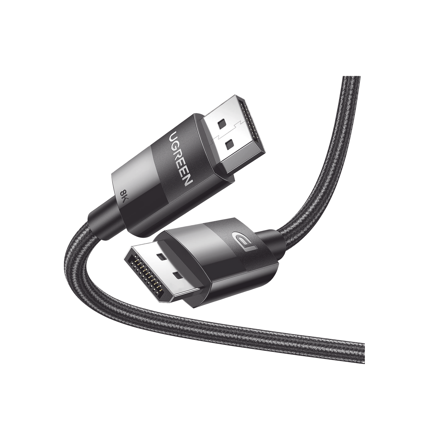 Cable DisplayPort 1.4 | Longitud 2m | Versión DP1.4 | 8K 7680x4320 a 60 Hz | Soporta 3D | HDR | Blindaje Interno Múltiple | Nylon Trenzado | Soporta 32.4Gbps.