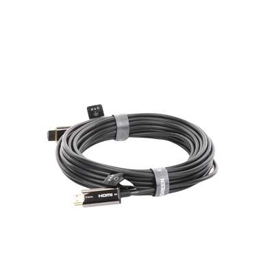 Cable HDMI de 10 Metros por Fibra Óptica 8K@60Hz / Fibra de 4 núcleos + Cobre estañado de 7 núcleos / Compatible con HDMI 2.1 / Alta velocidad 18 Gbps / 3D / HDR / Caja de Aleacion Zinc / Premium