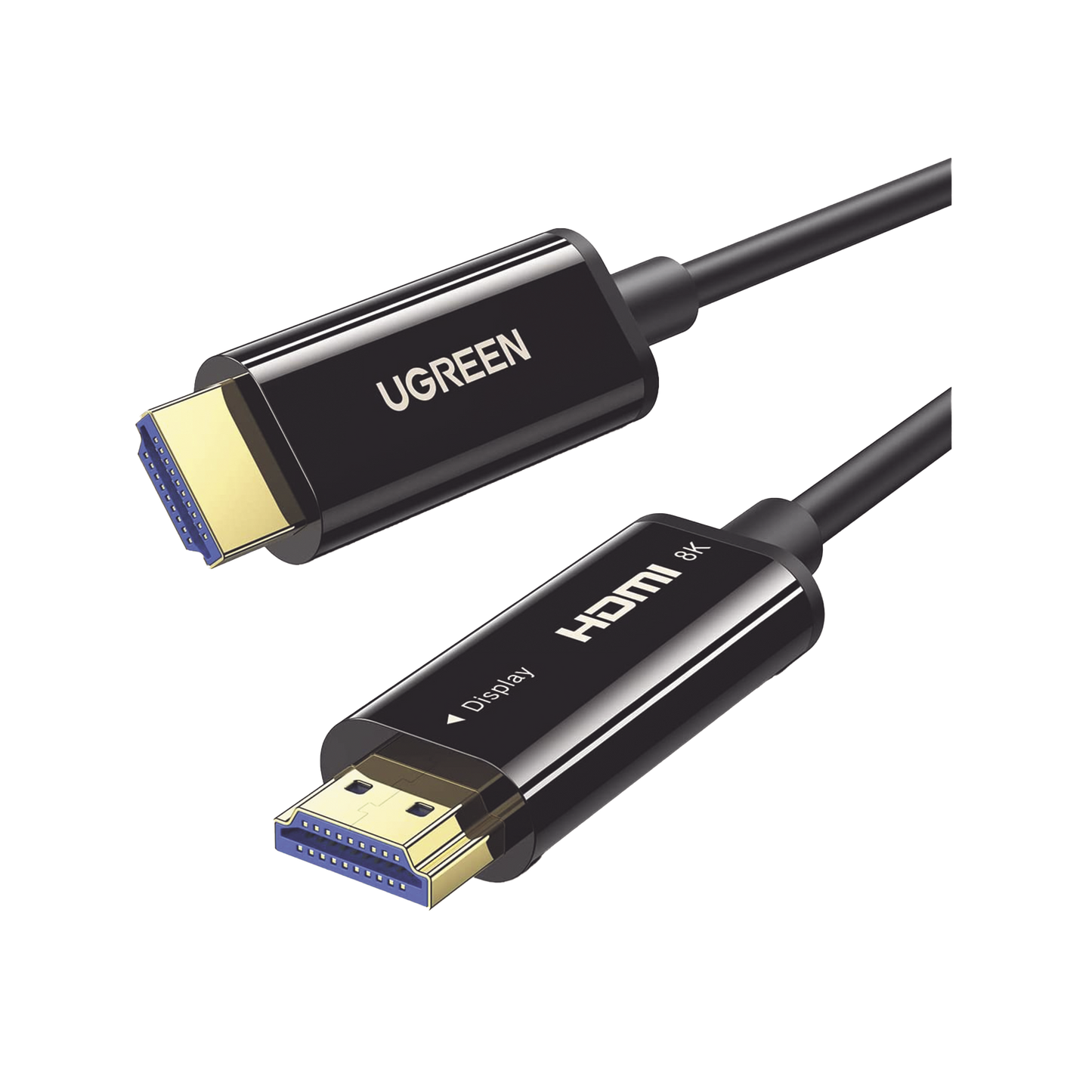 Cable HDMI de 30 Metros por Fibra Óptica 8K@60Hz / Fibra de 4 núcleos + Cobre estañado de 7 núcleos / Compatible con HDMI 2.1 / Alta velocidad 18 Gbps / 3D / HDR / Caja de Aleacion Zinc / Premium