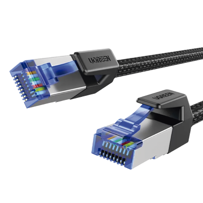 Cable Ethernet Cat8 CLASSⅠF/FTP Redondo con Malla de Nylon 1 Metro