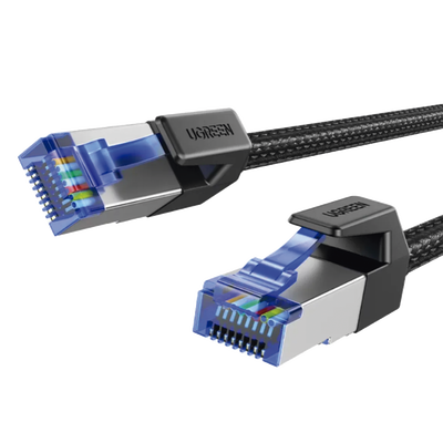 Cable Ethernet Cat8 CLASSⅠF/FTP Redondo con Malla de Nylon 2 Metros