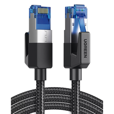 Cable Ethernet Cat8 CLASSⅠF/FTP Redondo con Malla de Nylon 2 Metros