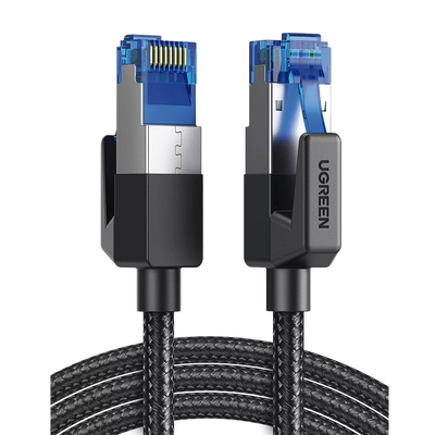 Cable Ethernet Cat8 CLASSⅠF/FTP Redondo con Malla de Nylon 5 Metros