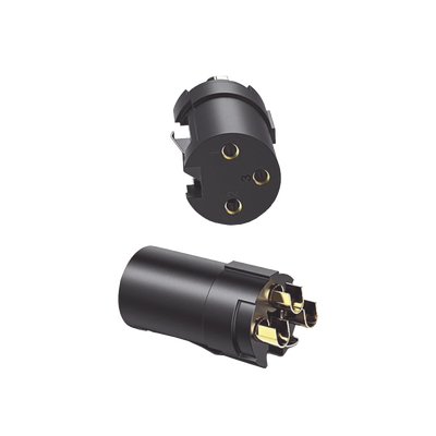 Conector de Audio XLR Tipo Canon Hembra / PVC / ABS / Aleación Zinc / Anti Oxidante / Anti Caida / Sin Aflojarse /Apertura Ajustable de 6.0 a 7.0 mm / Soldable