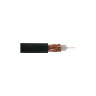 Retazo de 1 Metro de Cable Coaxial RG-59/U, 75 Ohm, Núcleo de Acero Revestido-Cobre, Blindaje en Malla Cobre-Trenzado, Aislante-Polietileno, Forro de PVC.