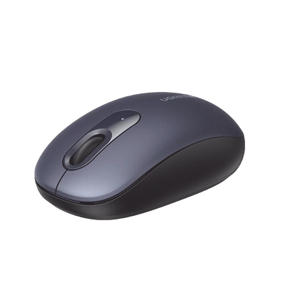 Mouse Inalámbrico 2.4G 800/1200/1600/2400 DPI / Función de 3 botones / Alcance 10m / Silencioso / Ergonómico / Anti-caída y Anti-interferencias / Color Midnight Blue / Batería Alcalina AA (incluida).