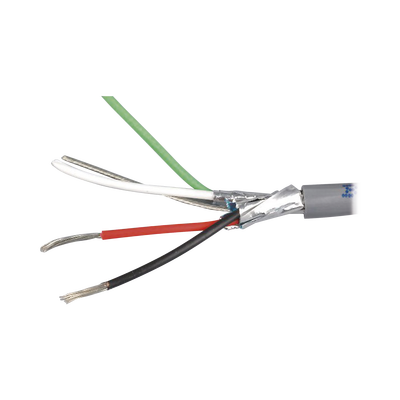 Cable 4 x 18 AWG / Blindado / 305 Metros / Riser / UL / Color Gris / Hecho en México