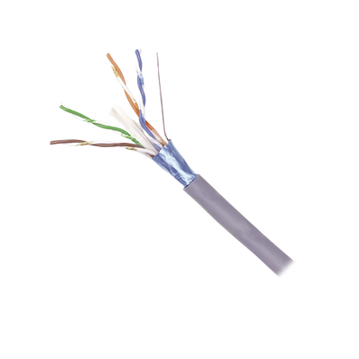 Bobina de Cable Blindado F/UTP de 4 Pares, Z-MAX, Cat6A, Soporte de Aplicaciones 10GBase-T, CM, Color Gris, 305m