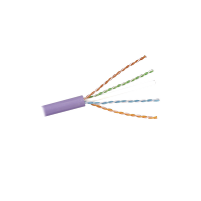 Bobina de Cable U/UTP de 4 pares, Z-MAX, Cat6A, Soporte de Aplicaciones 10GBase-T, LS0H, Color Violeta, 305m