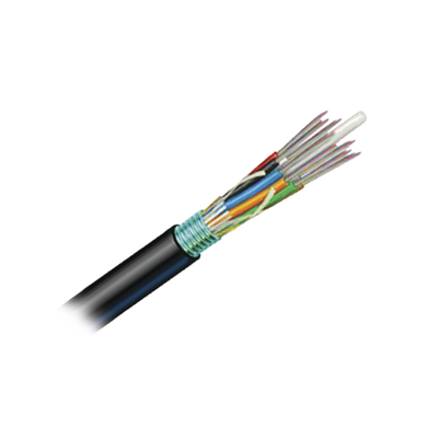 Cable de Fibra Óptica de 12 hilos, OSP (Planta Externa), Armada, Gel, HDPE (Polietileno de alta densidad), Monomodo OS2, 1 Metro