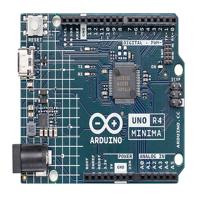 Arduino UNO REV4 MINIMA / Ideal para proyectos embebidos / Convertidor digital a analógico  DAC / ADC de 14 Bits / RTC / USB Tipo C