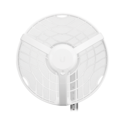 Radio de Backhaul de alta capacidad, tecnología airFiber hasta 1 Gbps, 60 GHz con failover en 5 GHz, con antena integrada de 38 dBi y 11 dBi respectivamente