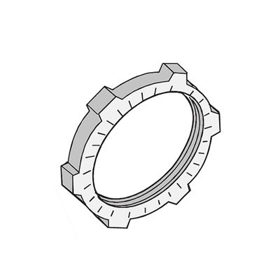 Contratuerca Metálica Zamac de 1-1/2" (38 mm)﻿.