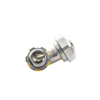 Conector Curvo para tubo tipo Liquidtight de 1/2"  (13 mm). Compatible con ANC-COT12.