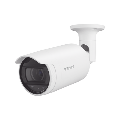 Cámara IP Tipo Bala Antivandálica 2 Megapíxel / Lente 3.3 a 10.3 mm / IR 30M / WDR 120db / IP66 / H.265 & WiseStream / Modo pasillo