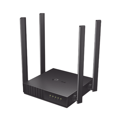 Router Inalámbrico doble banda AC, 2.4 GHz y 5 GHz Hasta 1200 Mbps, 4 antenas externas omnidireccional, 4 Puertos LAN 10/100 Mbps, 1 Puerto WAN 10/100 Mbps, Versión 6