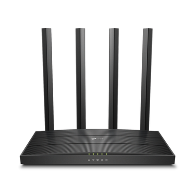 Router inalámbrico AC 1200 doble banda 1 puerto WAN 10/100/1000 Mbps Y  4 puertos LAN 10/100/1000 Mbps