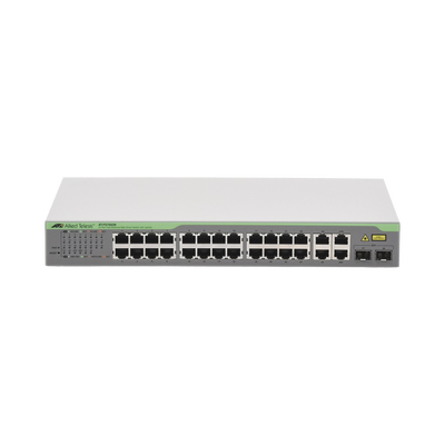 Switch WebSmart de 24 puertos 10/100 Mbps + 2 puertos 10/100/1000 Mbps + 2 SFP Gigabit Combo