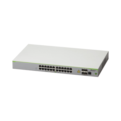 Switch Administrable CentreCOM FS980M, Capa 3 de 24 Puertos 10/100 Mbps + 4 SFP Gigabit