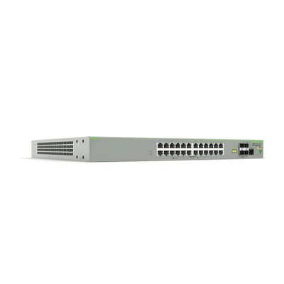 Switch PoE+ Administrable CentreCOM FS980M, Capa 3 de 24 Puertos 10/100 Mbps + 4 puertos SFP, 375 W