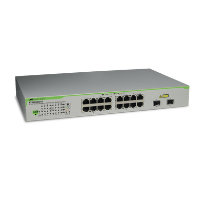 Switch Gigabit WebSmart de 16 puertos 10/100/1000 Mbps (2 x Combo) + 2 puertos gigabit SFP (Combo)