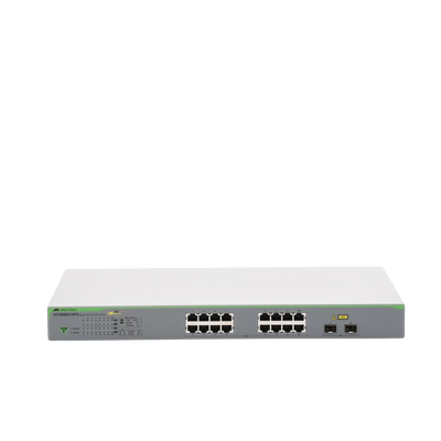 Switch PoE+ Gigabit WebSmart de 16 puertos 10/100/1000 Mbps (2 x Combo) + 2 puertos gigabit SFP (Combo), 185 W