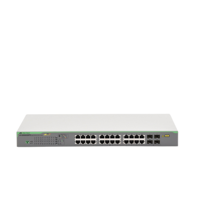 Switch PoE+ Gigabit WebSmart de 24 puertos 10/100/1000 Mbps + 4 puertos SFP Gigabit, 185 W