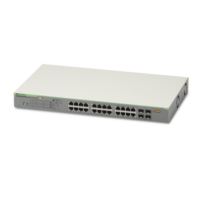 Switch PoE+ Gigabit WebSmart de 24 puertos 10/100/1000 Mbps + 4 puertos SFP Gigabit, 185 W