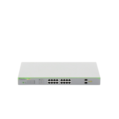 Switch PoE+ Gigabit WebSmart de 16 puertos 10/100/1000 Mbps (2 x Combo) + 2 puertos gigabit SFP (Combo), 185 W